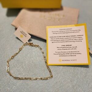 Kendra Scott Gold Paper Clip Bracelet
